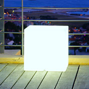 Cube Lumineux Blanc sur Secteur - 40 x 40 x 40 cm